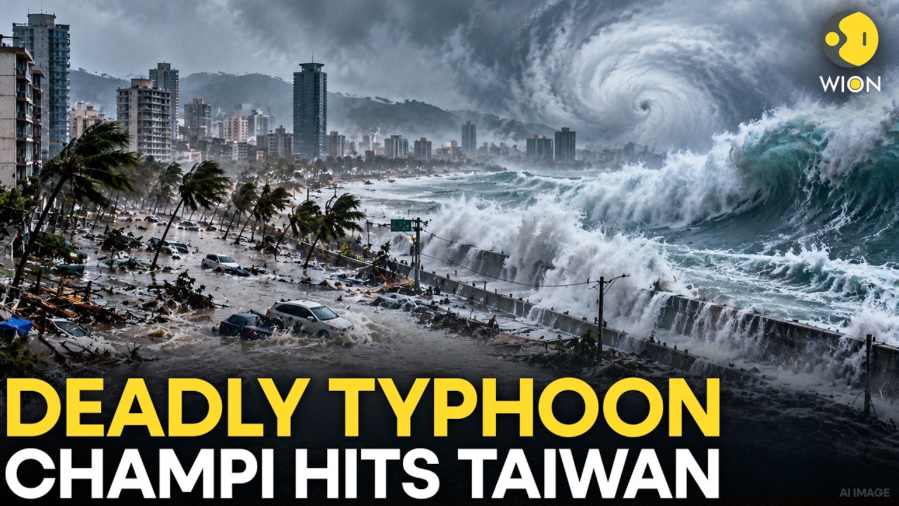 Typhoon Champi Hits Taiwan: Many Injured, Schools Shut & Hundreds Of Flights Cancelled | Originals