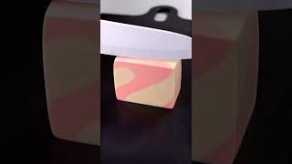 Oddly Satisfying Kinetic Sand Cutting (Sunset Swirl Ultra Macro) #asmr #asmrsounds #relaxingsounds