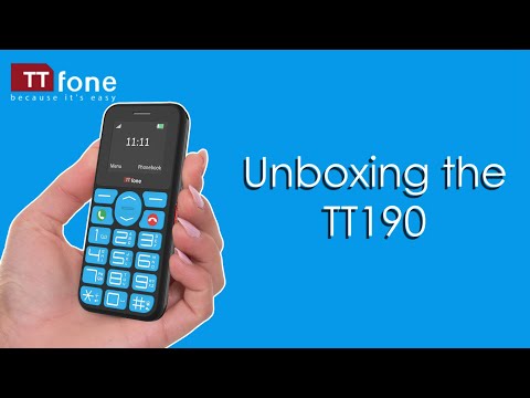 TTfone TT190 Unboxing | Simple Phone with Blue Big Buttons & SOS Feature