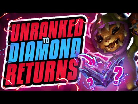 UNRANKED TO DIAMOND IS BACK!! 2 MONTHS & A DREAM! Season 12 Gnar Ranked Gameplay (League Of Legends)