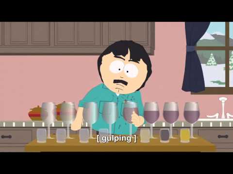 Randy Marsh Chugging beer