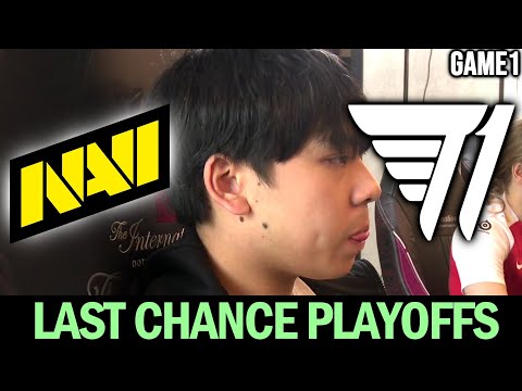 T1 vs NAVI Game 1 - Last Chance Qualifier Playoff! Refresher Blackhole TI11