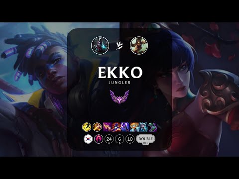 Ekko Jungle vs Nidalee - KR Master Patch 13.5