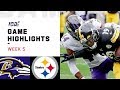 Ravens vs. Steelers Week 5 Highlights | NFL 2019