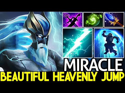 MIRACLE [Zeus] Beautiful Heavenly Jump Plays Game is Hard Dota 2