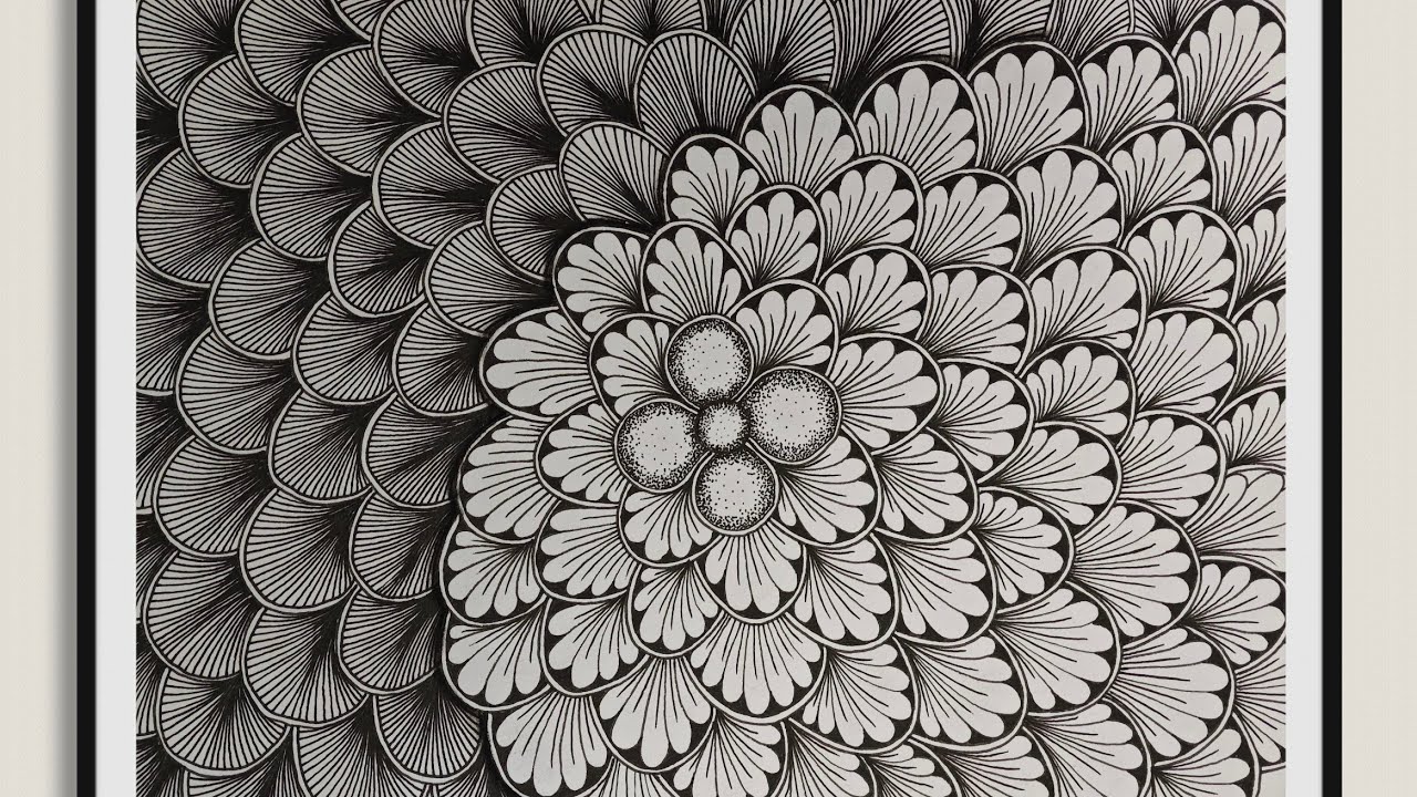 Thank you for watching. Zentangle 55