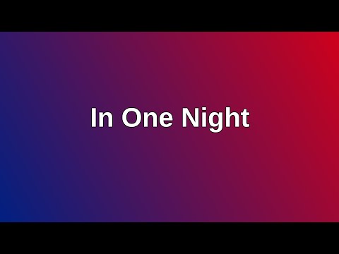 20211003 AM: In One Night