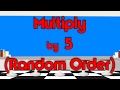 Multiply by 5 (Random Order) | Learn Multiplication | Multiply By Music | Jack Hartmann