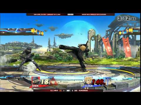 GENESIS 3 - LLL|Mr.R (Sheik) vs Komorikiri (Cloud) - Wii U Singles Top 32 WR1