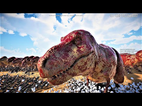 1.000 T-REX VS 400,000 CHICKENS  | Ultimate Epic Battle Simulator 2 UEBS 2