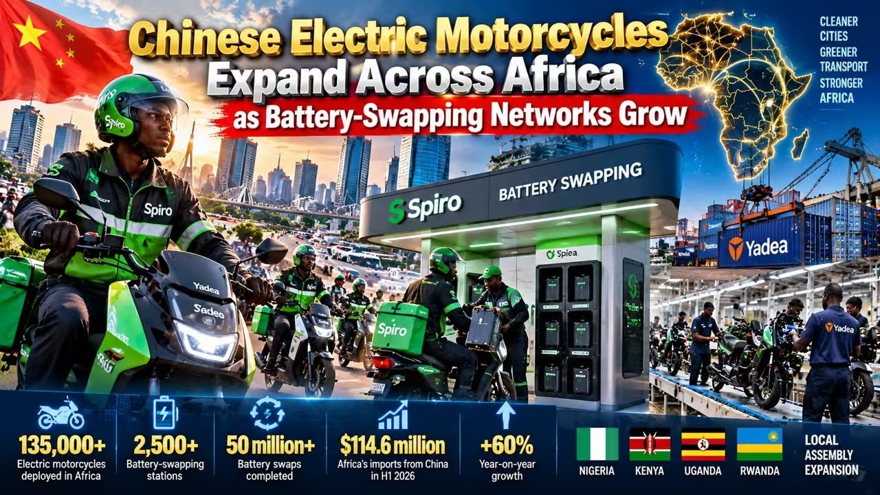 Chinese Electric Motorcycles Expand Across Africa.