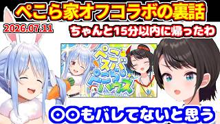 ぺこらの家でオフコラボした裏話や感想を話すスバル【ホロライブ切り抜き/大空スバル/兎田ぺこら】