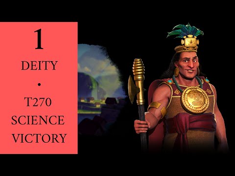 Turn 270 DEITY Science Victory • Civ 6: Gathering Storm • Inca • Part 1