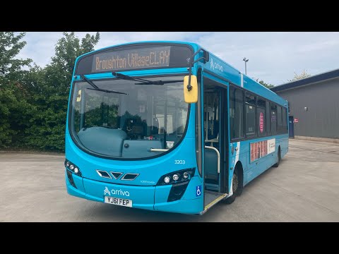 Whiny Pulsar gets floored! Arriva Wales (Chester) - 3203 YJ61 FEP - Route 10