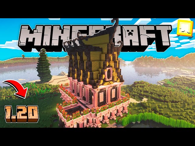 CASA AESTHETIC ROSA DO BIOMA CHERRY DA 1.20 MINECRAFT Minecraft Map