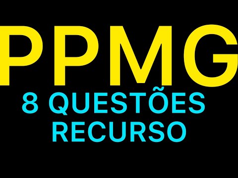 PPMG: 8 questões objetivas passíveis de recursos