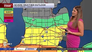 Wednesday Early A.M. Forecast: Dry this morning, showers & storms this afternoon and evening