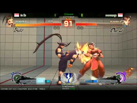 SSF4AE An De vs evonmango - CAPCOM-Cup Asia SINGAPORE Qualifiers