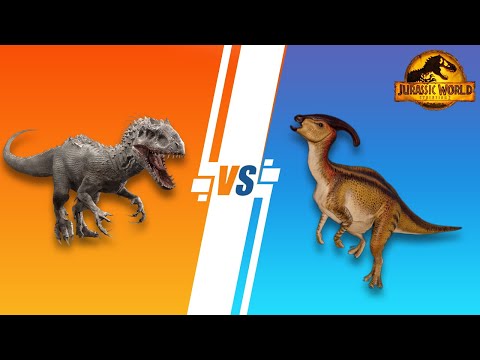 Indominus Rex Vs Parasaurolophus