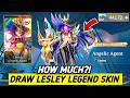 WORTH IT SPENDING 10000 FOR LESLEY LEGEND SKIN REVAMPED ANGELIC AGENT DRAW EVENT 2026 MLBB