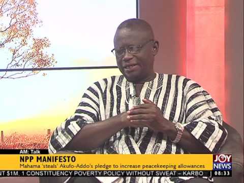 NPP Manifesto - AM Talk on Joy News (1-9-16)