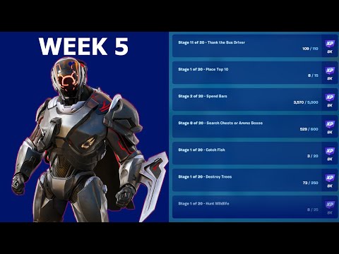 All Week 5 Season Quests Guide - Fortnite