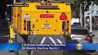LA Street Sweeping To Become Bi-Weekly Starting Monday Due To Pandemic, Staff Reductions