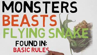 Beast #37: Flying Snake (DnD 5E Monsters)