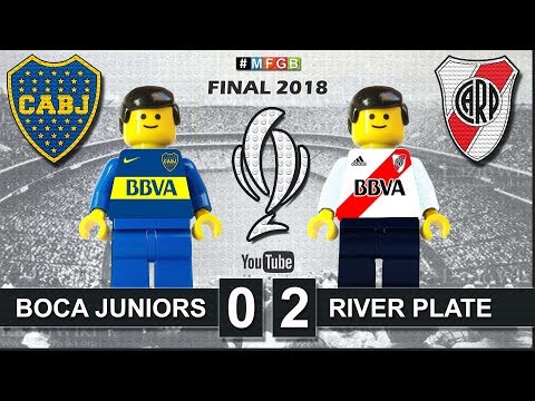 Supercopa Argentina 2018 • Boca Juniors vs River Plate 0-2 • Goals Highlights Lego Football