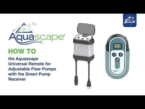 How to Pair the Aquascape Universal Remote for Adjustable Flow Pumps with the Smart Pump Receiver