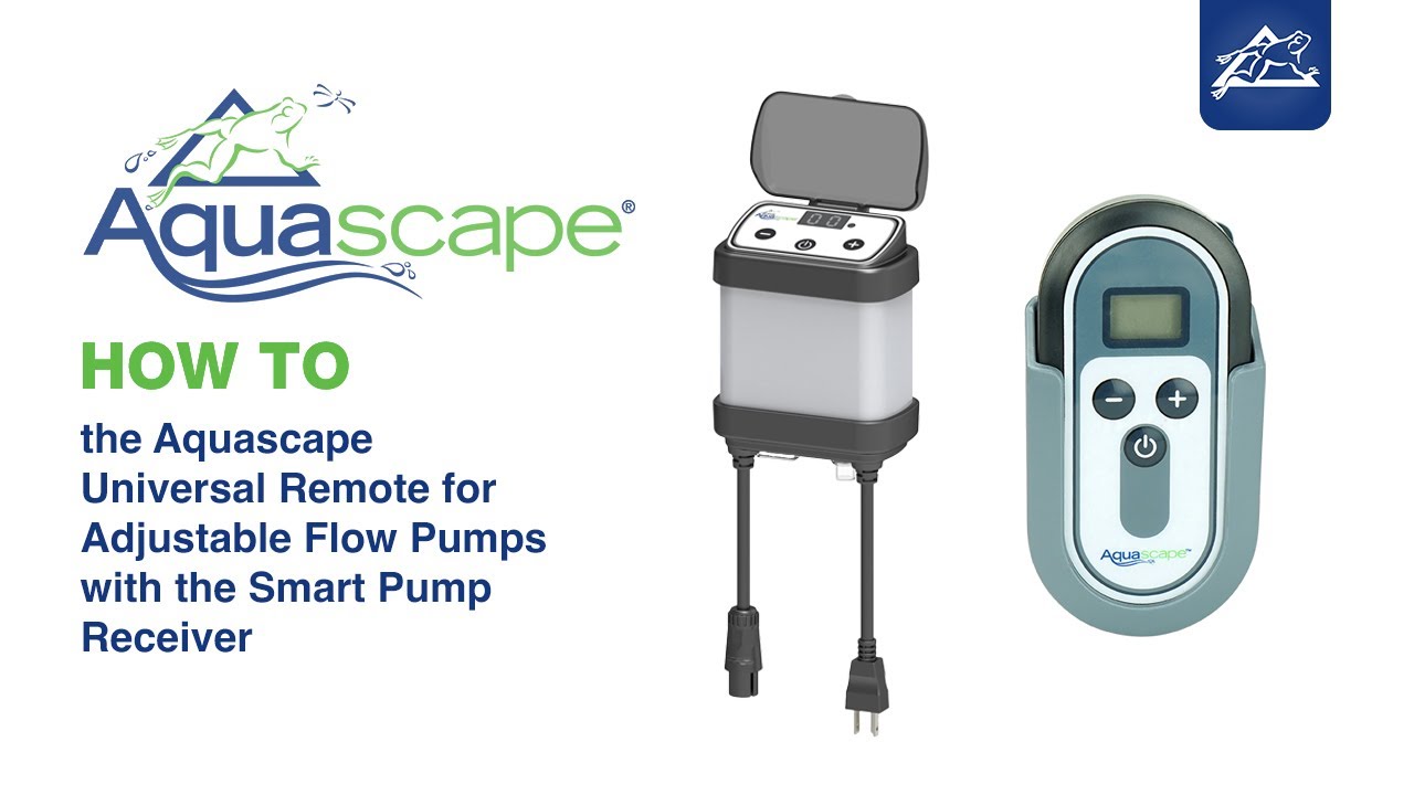How to Pair the Aquascape Aquascape Universal Remote for Adjustable Flow Pumps with the Smart Pump Receiver