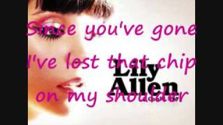 Lily Allen - I Could Say Lyrics on screen
