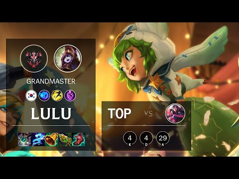 Lulu Top vs Irelia - KR Grandmaster Patch 11.12
