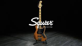 Video thumbnail for Squier by Fender Vintage Modified Jazz Bass V 5-String, Natural | Gear4music demo by Gear4music Guitars