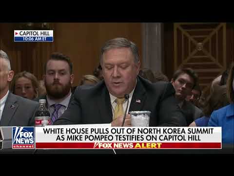 BREAKING Pompeo reads Trump Letter to Kim Jong Un North Korea Cancelled summit Meeting May 24 2018 Video