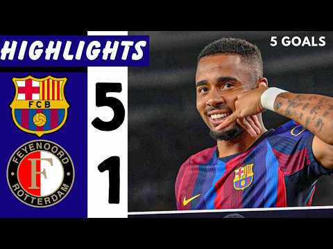 EXTENDED HIGHLIGHTS - Barcelona Vs Feyenoord 5-1  | Goals & Highlights | Champions League 2026/27