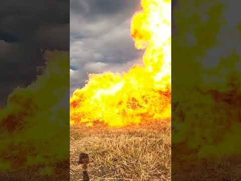 Large Fireball From Gasoline Explosion