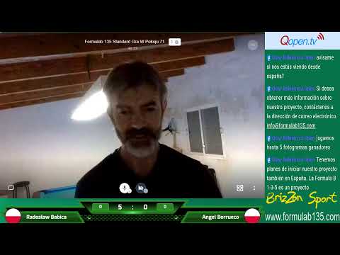 Formula B 1-3-5 Standard międzynarodowy mecz - Angel Borrueco (ESP) vs Radosław Babica (POL)