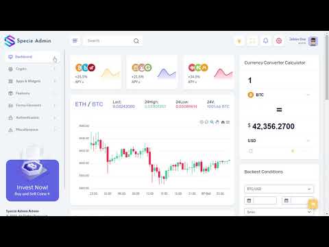 Bitcoin CryptoCurrency Template Bootstrap 5 Admin Dashboard With LTR Light Theme