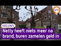Van het huis is na de verwoestende brand weinig meer over