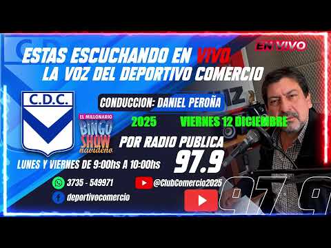 Emisión en directo de Club Comercio, Bingo Show Navideño..Santa Sylvina Chaco