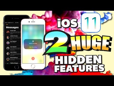 iOS 11 Screen Recording and Dark Mode! (2 HUGE iOS 11 Secret Hidden Features) iPhone, iPad, iPod