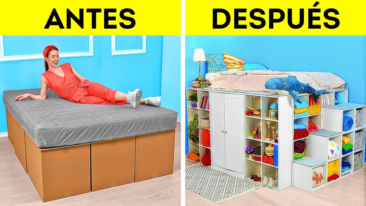 Transformación de cuarto DIY || Maneras fáciles de transformar tu viejo dormitorio