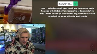 xQc Gets baited by Dono Making fun of his Merch