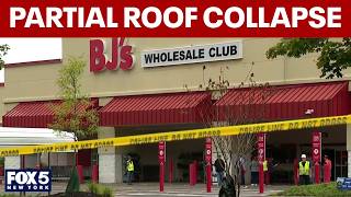 Roof partially collapses in NJ BJ's Wholesale Club