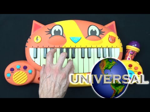 HOW TO PLAY UNIVERSAL STUDIOS INTRO ON A CAT PIANO