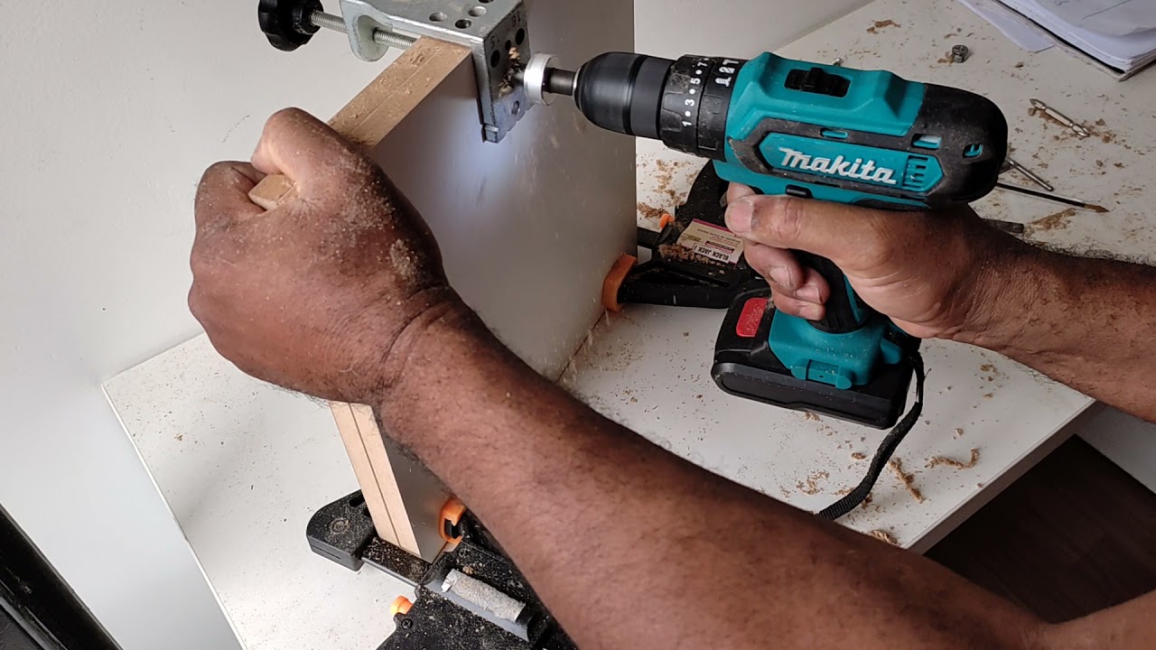 gabarito para minifix e cavilha