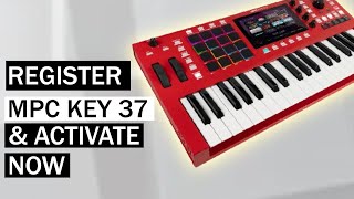How to Register MPC KEY 37 and Activate Plugin