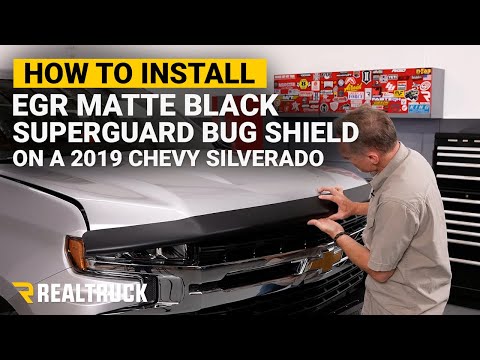 How to Install EGR Matte Black Superguard Bug Shield on a 2019 Chevy Silverado