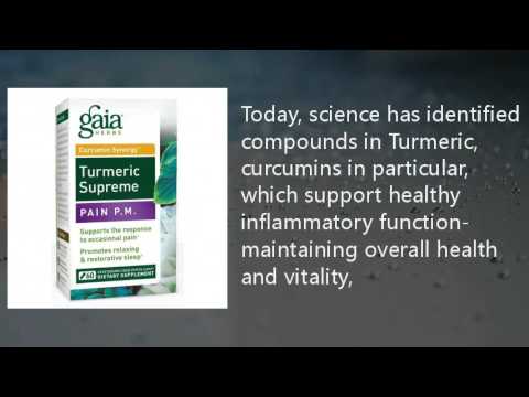 Gaia herbs, turmeric supreme, pain p.m.